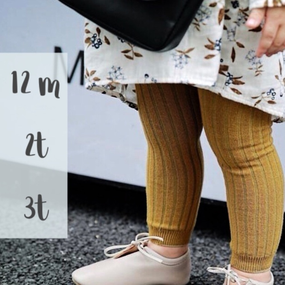 Mustard Yellow baby leggings, pants, tights CUTE!